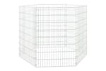 Vidaxl Free Range Animal Enclosure 6-panel 54x80 Cm Galvanised Iron Vidaxl Free Range Animal Enclosure 6-panel 54x80 Cm Galvanised Iron