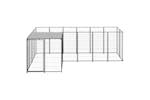 vidaXL 3082211 Dog Kennel Black 4.84 M2 Steel vidaXL 3082211 Dog Kennel Black 4.84 M2 Steel