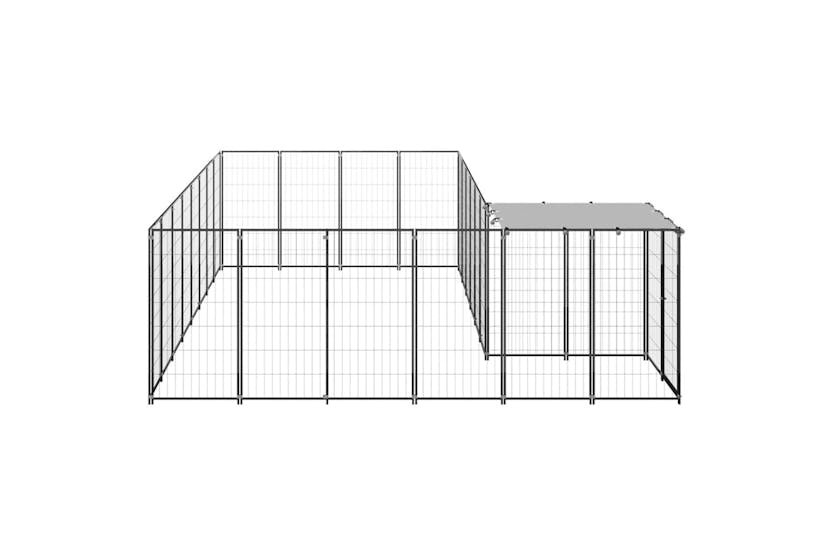vidaXL 3082226 Dog Kennel Black 10.89 M2 Steel vidaXL 3082226 Dog Kennel Black 10.89 M2 Steel