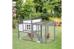 PawHut Chicken Coop with Run Hen House | Multi PawHut Chicken Coop with Run Hen House | Multi