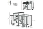 PawHut Chicken Coop with Run Hen House | Multi PawHut Chicken Coop with Run Hen House | Multi