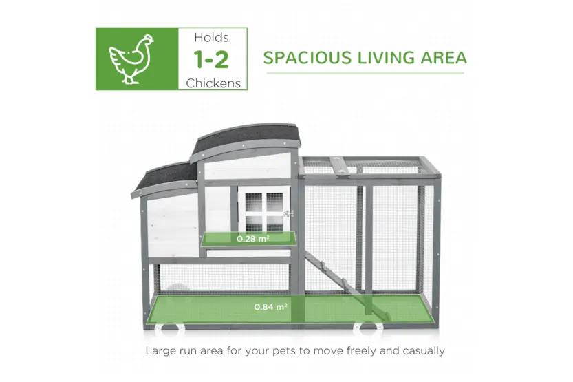 PawHut Chicken Coop with Run Hen House | Multi PawHut Chicken Coop with Run Hen House | Multi