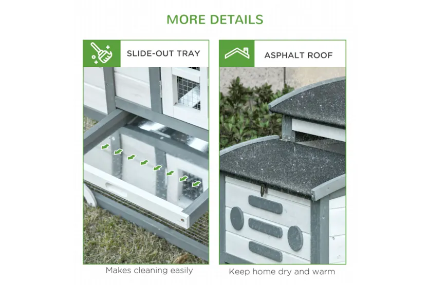PawHut Chicken Coop with Run Hen House | Multi PawHut Chicken Coop with Run Hen House | Multi