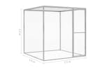 vidaXL 146356 Cat Cage 1.5x1.5x1.5 M Galvanised Steel vidaXL 146356 Cat Cage 1.5x1.5x1.5 M Galvanised Steel