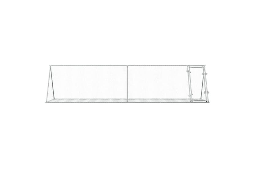 vidaXL 3281531 Rabbit Cage Silver 400x105x91cm Galvanised Steel vidaXL 3281531 Rabbit Cage Silver 400x105x91cm Galvanised Steel