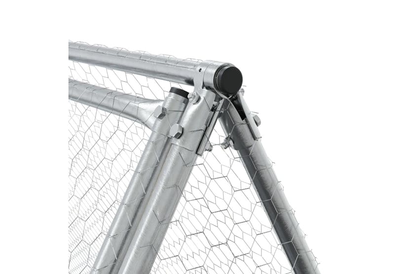 vidaXL 3281531 Rabbit Cage Silver 400x105x91cm Galvanised Steel vidaXL 3281531 Rabbit Cage Silver 400x105x91cm Galvanised Steel