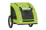 vidaXL 93962 Pet Bike Trailer Green Oxford Fabric And Iron vidaXL 93962 Pet Bike Trailer Green Oxford Fabric And Iron