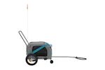 vidaXL 93890 Pet Bike Trailer Blue And Black Oxford Fabric And Iron vidaXL 93890 Pet Bike Trailer Blue And Black Oxford Fabric And Iron
