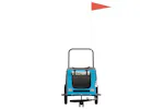 vidaXL 93890 Pet Bike Trailer Blue And Black Oxford Fabric And Iron vidaXL 93890 Pet Bike Trailer Blue And Black Oxford Fabric And Iron