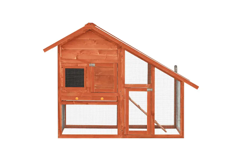vidaXL 170868 Rabbit Hutch 140x63x120cm Solid Firwood vidaXL 170868 Rabbit Hutch 140x63x120cm Solid Firwood