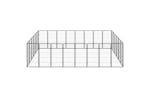 vidaXL 3115963 28-panel Dog Playpen Black 50x100cm Powder-coated Steel vidaXL 3115963 28-panel Dog Playpen Black 50x100cm Powder-coated Steel