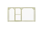 vidaXL 278404 Chicken Cage 1.5x3x1.5 M Impregnated Pinewood vidaXL 278404 Chicken Cage 1.5x3x1.5 M Impregnated Pinewood