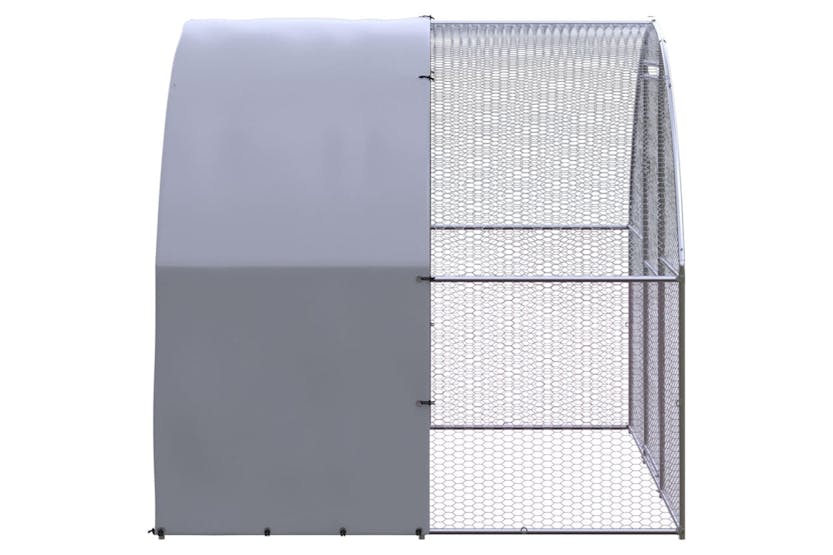 vidaXL 3095472 Outdoor Chicken Coop 3x2x2 M Galvanised Steel vidaXL 3095472 Outdoor Chicken Coop 3x2x2 M Galvanised Steel