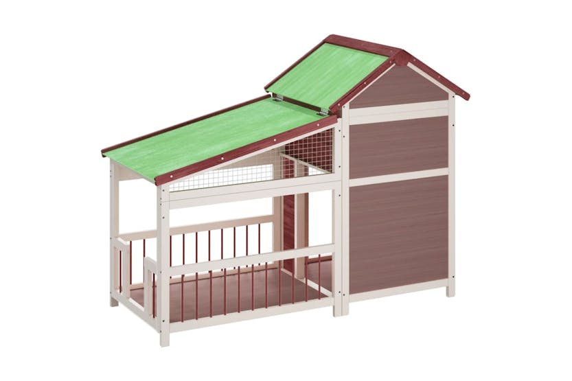 vidaXL 172263 Dog Kennel Mocha 143x60.5x109cm Solid Wood Pine vidaXL 172263 Dog Kennel Mocha 143x60.5x109cm Solid Wood Pine