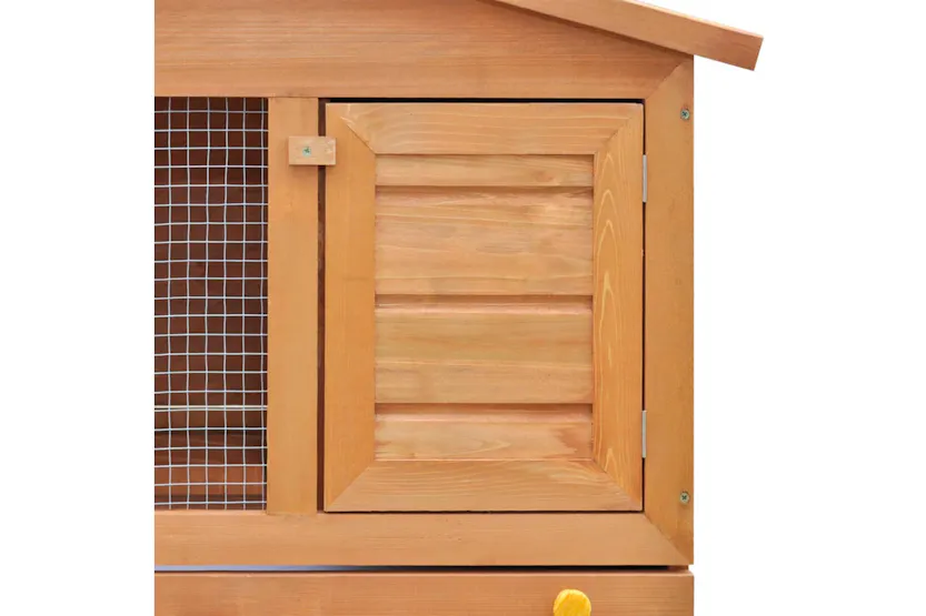 vidaXL 170160 Outdoor Rabbit Hutch Small Animal House Pet Cage 3 Doors Wood vidaXL 170160 Outdoor Rabbit Hutch Small Animal House Pet Cage 3 Doors Wood
