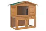 vidaXL 170160 Outdoor Rabbit Hutch Small Animal House Pet Cage 3 Doors Wood vidaXL 170160 Outdoor Rabbit Hutch Small Animal House Pet Cage 3 Doors Wood