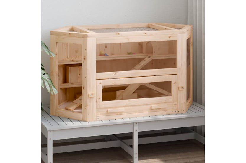 vidaXL 172379 Hamster Cage 80x40x43cm Solid Wood Fir vidaXL 172379 Hamster Cage 80x40x43cm Solid Wood Fir