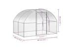 vidaXL 3095472 Outdoor Chicken Coop 3x2x2 M Galvanised Steel vidaXL 3095472 Outdoor Chicken Coop 3x2x2 M Galvanised Steel