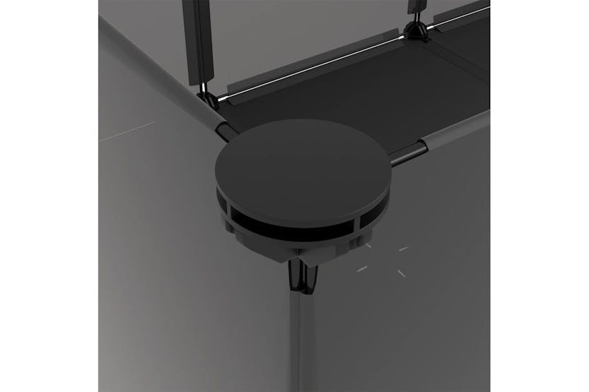 vidaXL 340571 Small Animal Cage Black 144x74x46.5cm Pp And Steel vidaXL 340571 Small Animal Cage Black 144x74x46.5cm Pp And Steel