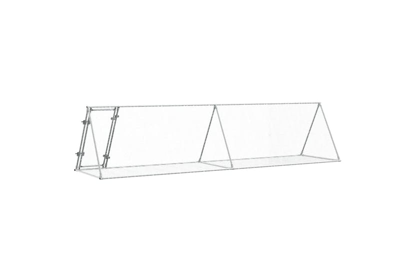 vidaXL 3281531 Rabbit Cage Silver 400x105x91cm Galvanised Steel vidaXL 3281531 Rabbit Cage Silver 400x105x91cm Galvanised Steel