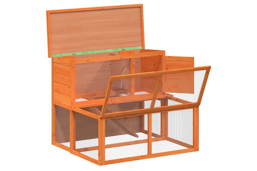 vidaXL 172283 Rabbit Hutch Brown 102x90x84.5cm Solid Wood Pine vidaXL 172283 Rabbit Hutch Brown 102x90x84.5cm Solid Wood Pine