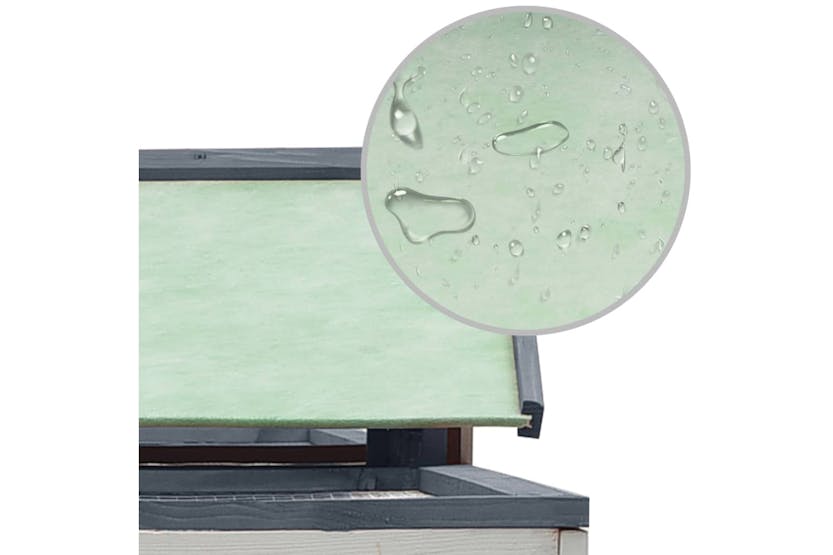 vidaXL 170858 Rabbit Hutch Grey 310x70x87cm Solid Pine & Fir Wood vidaXL 170858 Rabbit Hutch Grey 310x70x87cm Solid Pine & Fir Wood