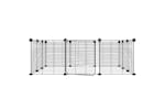 vidaXL 171626 12-panel Pet Cage With Door Black 35x35cm Steel vidaXL 171626 12-panel Pet Cage With Door Black 35x35cm Steel