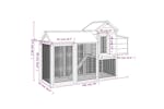 vidaXL 172235 Chicken Coop Red 193x65x117cm Solid Wood Pine vidaXL 172235 Chicken Coop Red 193x65x117cm Solid Wood Pine