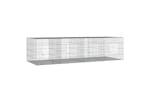 vidaXL 171570 4-panel Rabbit Cage 217x79x54cm Galvanised Iron vidaXL 171570 4-panel Rabbit Cage 217x79x54cm Galvanised Iron