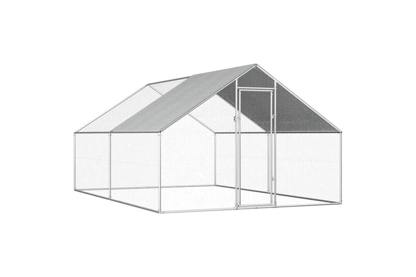 Vidaxl Outdoor Chicken Cage 2.75x4x1.92 M Galvanised Steel Vidaxl Outdoor Chicken Cage 2.75x4x1.92 M Galvanised Steel