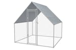 vidaXL 170494 Outdoor Chicken Cage 2x2x1.92 M Galvanised Steel vidaXL 170494 Outdoor Chicken Cage 2x2x1.92 M Galvanised Steel