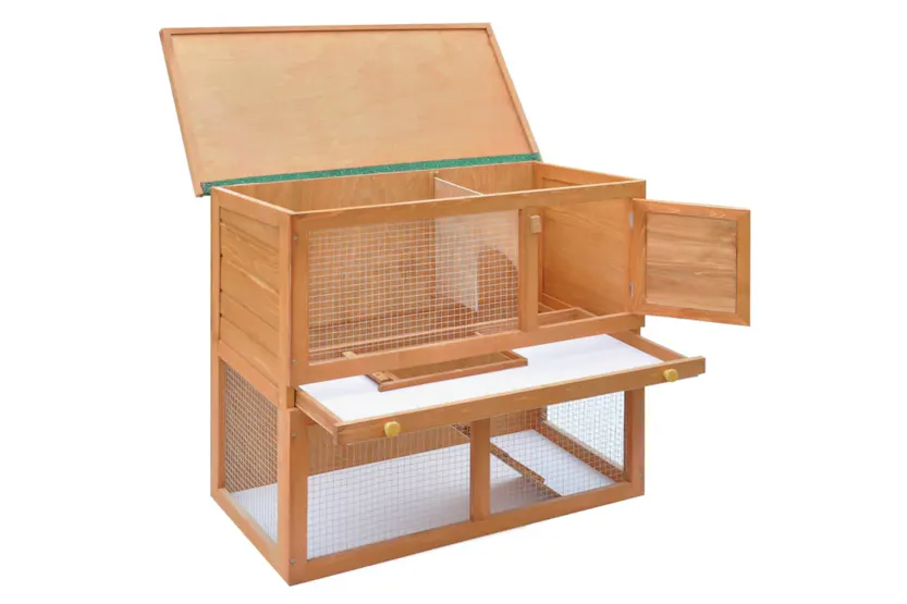vidaXL 170158 Outdoor Rabbit Hutch Small Animal House Pet Cage 1 Door Wood vidaXL 170158 Outdoor Rabbit Hutch Small Animal House Pet Cage 1 Door Wood