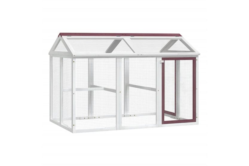 vidaXL 172303 Run Box Mocha 141x94x104cm Solid Wood Pine vidaXL 172303 Run Box Mocha 141x94x104cm Solid Wood Pine