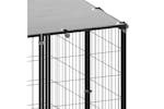 vidaXL 3082201 Dog Kennel Black 6.05 M2 Steel vidaXL 3082201 Dog Kennel Black 6.05 M2 Steel