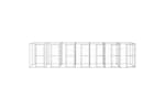 vidaXL 3082287 Outdoor Dog Kennel Galvanised Steel 16.94 M2 vidaXL 3082287 Outdoor Dog Kennel Galvanised Steel 16.94 M2