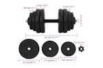 vidaXL Dumbbells 2x15 Kg vidaXL Dumbbells 2x15 Kg