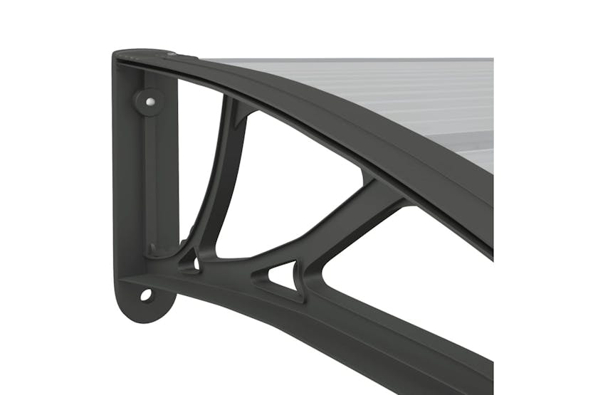 vidaXL Door Canopy Black 400x100cm Polycarbonate vidaXL Door Canopy Black 400x100cm Polycarbonate