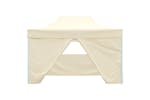 vidaXL Professional Folding Party Tent With 4 Sidewalls 3x4 M Steel Cream vidaXL Professional Folding Party Tent With 4 Sidewalls 3x4 M Steel Cream