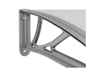 vidaXL Door Canopy Grey 150x100cm Polycarbonate vidaXL Door Canopy Grey 150x100cm Polycarbonate