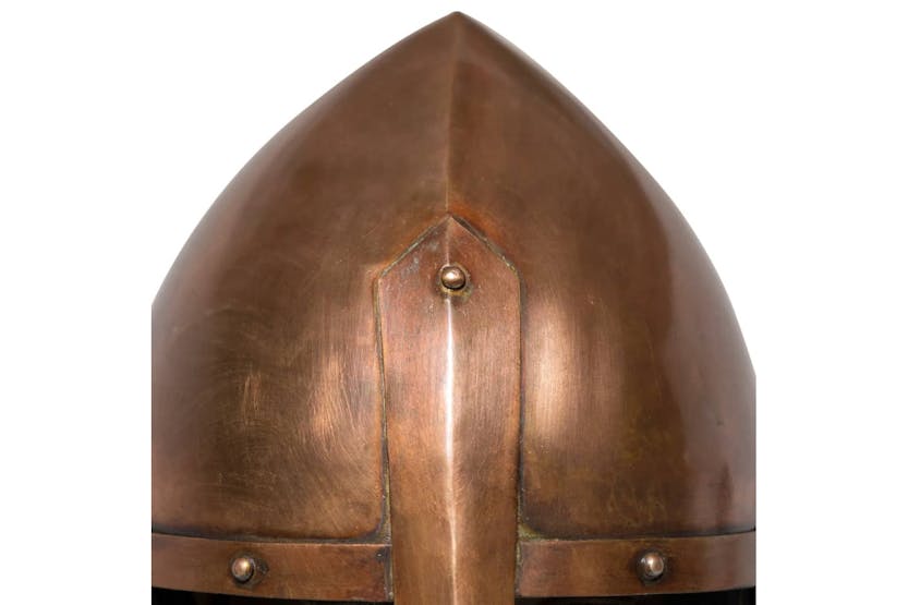 vidaXL Medieval Knight Helmet Antique Replica Larp Copper Steel vidaXL Medieval Knight Helmet Antique Replica Larp Copper Steel