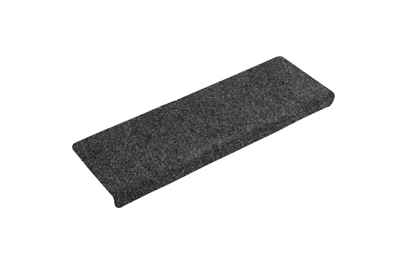 vidaXL Stair Mats 15 Pcs Needle Punch 65x21x4cm Grey vidaXL Stair Mats 15 Pcs Needle Punch 65x21x4cm Grey