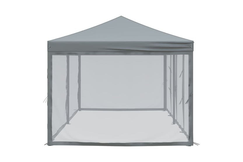vidaXL Folding Party Tent With Sidewalls Anthracite 3x6 M vidaXL Folding Party Tent With Sidewalls Anthracite 3x6 M
