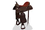 vidaXL Western Saddle. Headstall&breast Collar Real Leather 17" Brown vidaXL Western Saddle. Headstall&breast Collar Real Leather 17" Brown