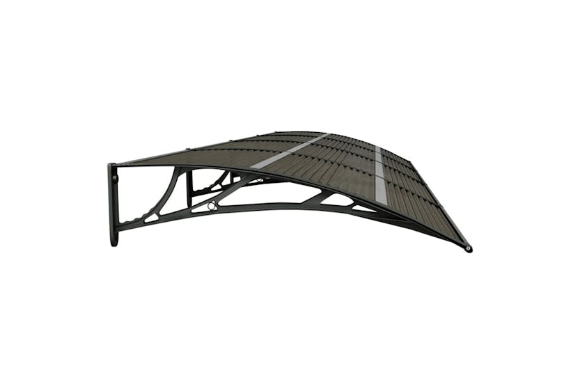 vidaXL Door Canopy Black 400x100cm Polycarbonate vidaXL Door Canopy Black 400x100cm Polycarbonate
