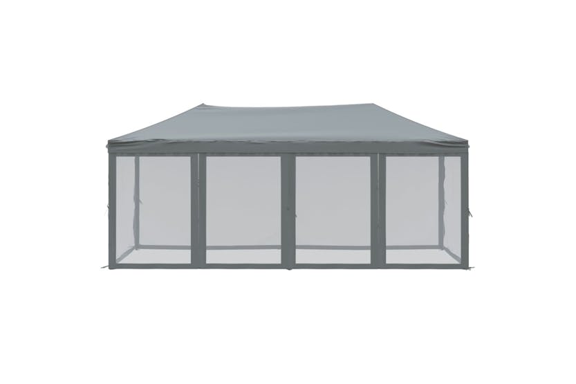 vidaXL Folding Party Tent With Sidewalls Anthracite 3x6 M vidaXL Folding Party Tent With Sidewalls Anthracite 3x6 M
