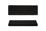 vidaXL Stair Mats 10 Pcs 65x21x4cm Black vidaXL Stair Mats 10 Pcs 65x21x4cm Black