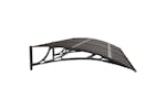 vidaXL Door Canopy Black 300x100cm Polycarbonate vidaXL Door Canopy Black 300x100cm Polycarbonate