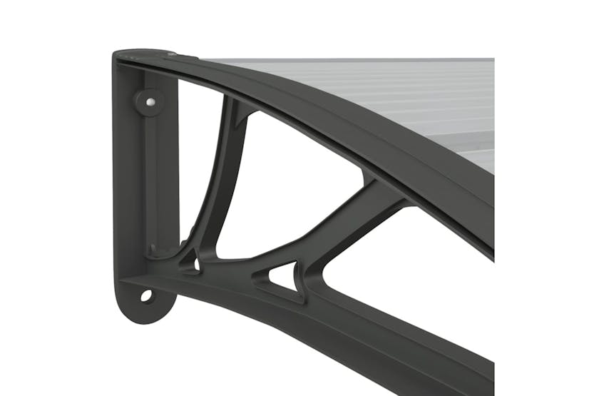 vidaXL Door Canopy Black 350x100cm Polycarbonate vidaXL Door Canopy Black 350x100cm Polycarbonate