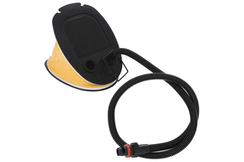 vidaXL Foot Pump 26x18cm Pp And Pe Grey And Yellow vidaXL Foot Pump 26x18cm Pp And Pe Grey And Yellow