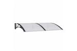 vidaXL Door Canopy Black 150x100cm Polycarbonate vidaXL Door Canopy Black 150x100cm Polycarbonate